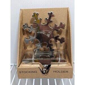 NFL New England Patriots Silver Stocking Holder The Memory Company